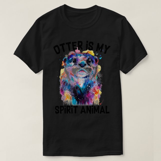 Otter är min själ, min själ, min fina målning Otte T Shirt (Design framsida)