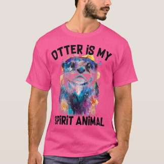 Otter är min sjörande, fina grafiklämning O T Shirt