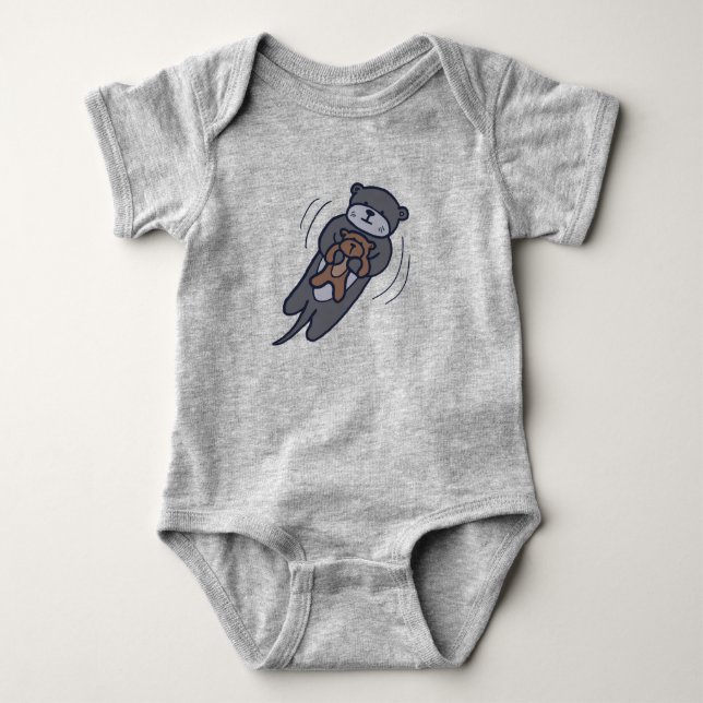 Otter Baby Bodydress T Shirt (Framsida)