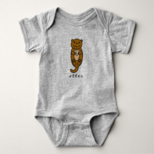 Otter Baby Bodykostym eller One Biet (utan bas) T Shirt