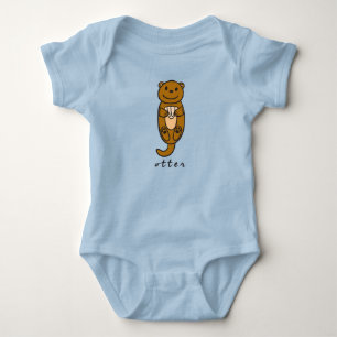 Otter Baby BodySuit eller One-Biet (med bas) T Shirt