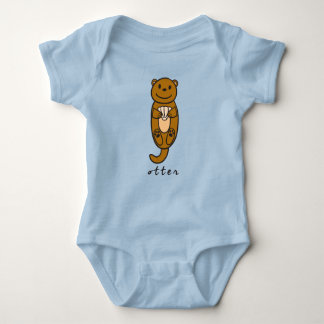 Otter Baby BodySuit eller One-Biet (med bas) T Shirt