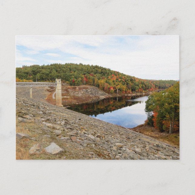 Otter Brook Dam på hösten Vykort (Framsida)