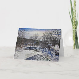 Otter Brook Winter Scene Helgkort