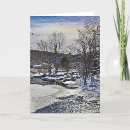 Otter Brook Winter Scene Helgkort