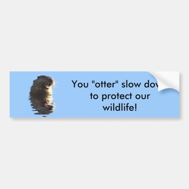 OTTER Bumper Sticker Bildekal (Framsidan)
