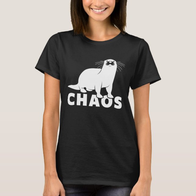 Otter Chaos T Shirt (Framsida)