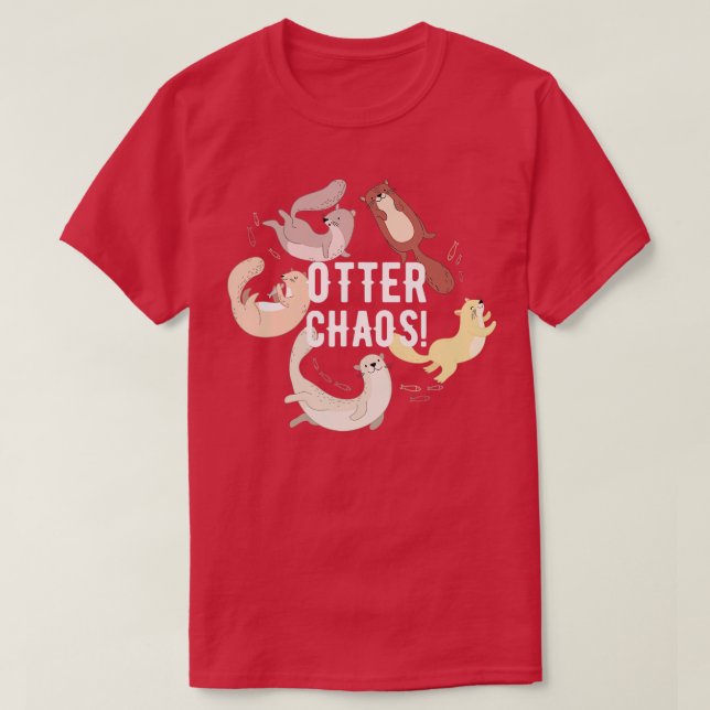 Otter Chaos  T Shirt (Design framsida)