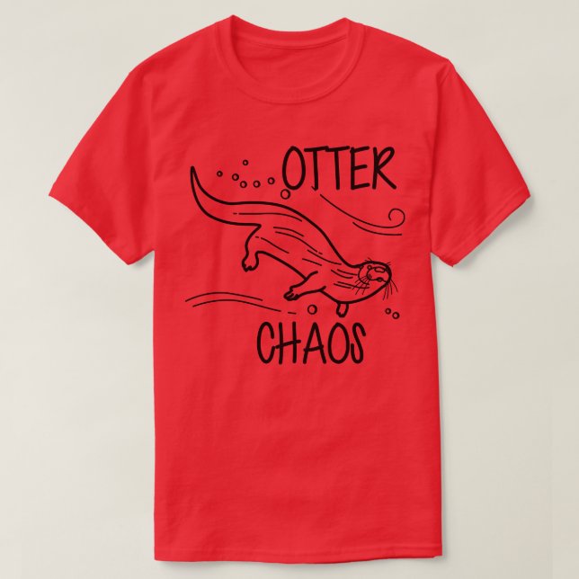 Otter Chaos T Shirt (Design framsida)