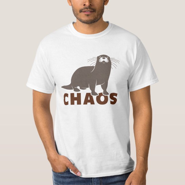 Otter Chaos T Shirt (Framsida)