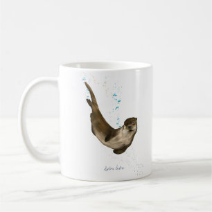 Otter Coffe Mugg med latinskt Namn