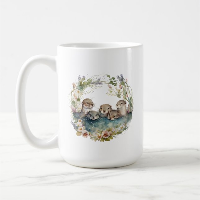 Otter Family Mugg (Vänster)