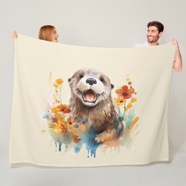 Otter Fleecefilt (På plats)