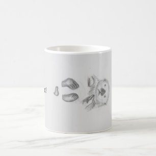 Otter flutit i vatten kaffe mugg