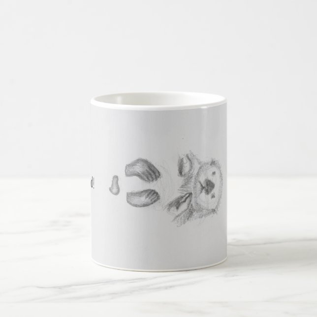 Otter flutit i vatten kaffe mugg (Center)