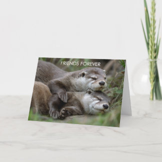 Otter Friends Forever Friendship Kort