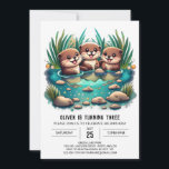 Otter Friends Whimsical Birthday Inbjudningar<br><div class="desc">Gå med ditt sällskap med bättre vänner med våra Otter Friends Whimsical Birthday-inbjudningar. De här inbjudningarna är mer än bara pappra. De är vänskapens band som bjuder dina kära i er speciella dags glädje. De vismliknande utmärkelserna, som ställs mot bakgrund av stollig, skapar en atmosfär av kamaraderie och glädje. Varje...</div>