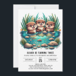 Otter Friends Whimsical Birthday Inbjudningar<br><div class="desc">Gå med ditt sällskap med bättre vänner med våra Otter Friends Whimsical Birthday-inbjudningar. De här inbjudningarna är mer än bara pappra. De är vänskapens band som bjuder dina kära i er speciella dags glädje. De vismliknande utmärkelserna, som ställs mot bakgrund av stollig, skapar en atmosfär av kamaraderie och glädje. Varje...</div>