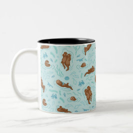 Otter fun light Två-Tonad mugg