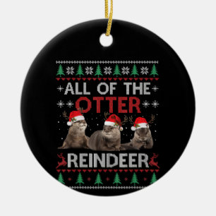 Otter Gift Alla kvarter i jul Julgransprydnad Keramik