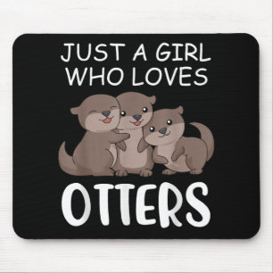 Otter Gift Bara en flicka som Kärlek osmaner Musmatta