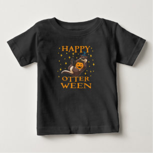 Otter Gift Lycklig Otter Cute Sea Otter Halloween T Shirt