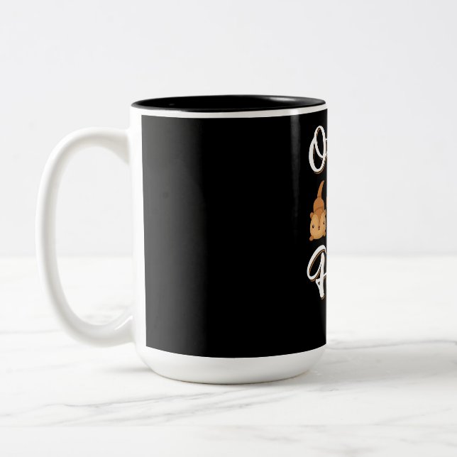 Otter Gift | Ottaner gör mig till Lycklig Två-Tonad Mugg (Vänster)