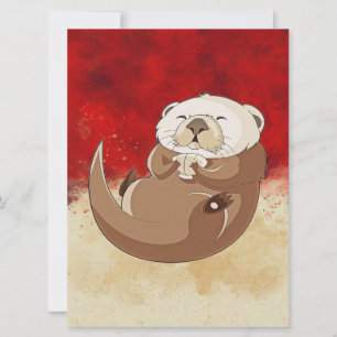 Otter Graphic Havsdjur Bidrag till yttre Kärle
