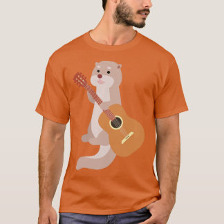 Otter Guitarist Gift Animal Guitar Music Otter T Shirt