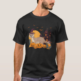 Otter Halloween Pumpkin T Shirt