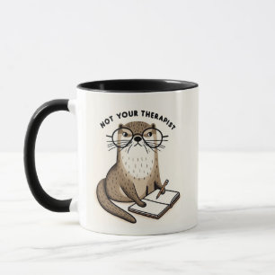 Otter Holding Journal - "Inte din terapi" Mugg