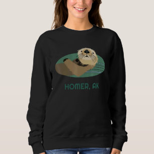 Otter Homer Alaska Kusten Resident Fisherman T Shirt