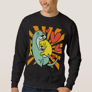 Otter Hugger Lång Ärmad Tröja
