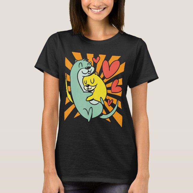 Otter Hugger T Shirt (Framsida)