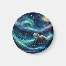 Ötter i en bergsbergart magnet