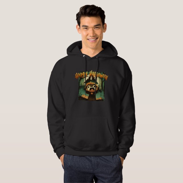 Otter i Halloween-pumpdräkt Hoodie (Hel framsida)