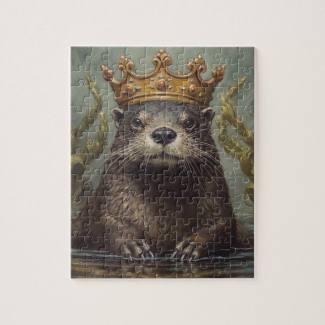 Otter i Krona Pussel (Vertikal)