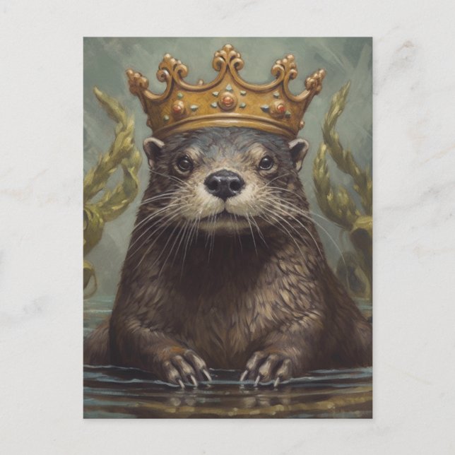 Otter i Krona Vykort (Framsida)