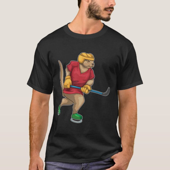 Otter Ice Hockey Ice hockey stick T Shirt (Framsida)