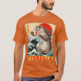 Otter Japanese Art Funny Otter Lover Gifts for Men T Shirt