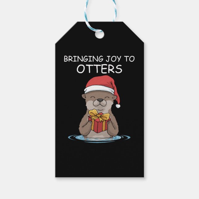 Otter julklapp - julklapp presentetikett (Framsidan)