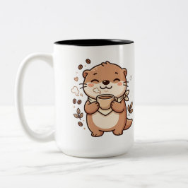 Otter kaffemugg Tvåtons Keramik