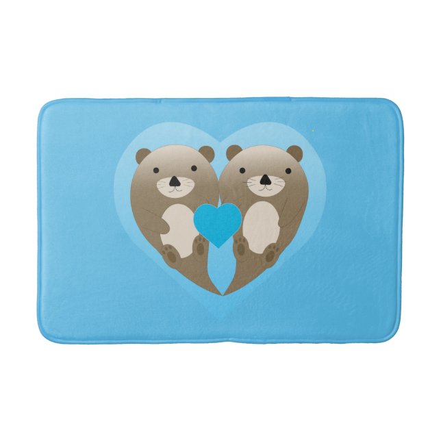 Otter Kärlek Badrumsmatta (Framsidan)