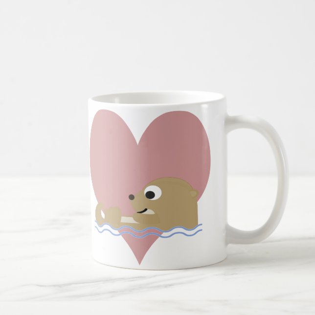 Otter Kärlek Kaffemugg (Höger)