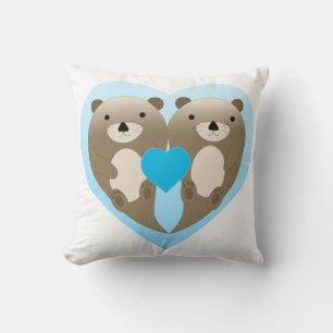 Otter Kärlek Kudde