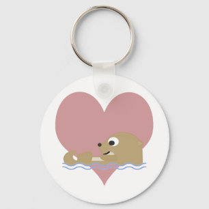 Otter Kärlek Nyckelring