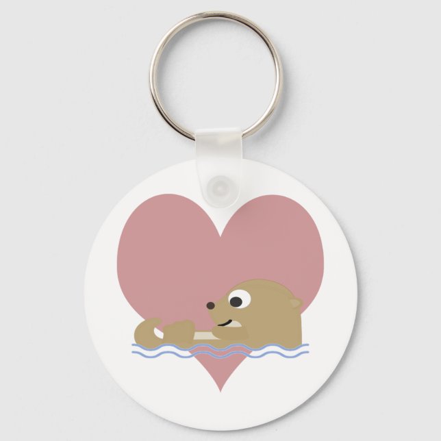Otter Kärlek Nyckelring (Framsida)