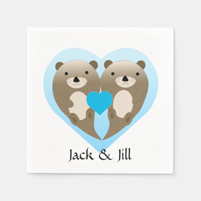 Otter Kärlek Pappersservett (Framsidan)