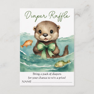 Ötter Könsneutrala babyskor Diaper Raffle Tilläggskort