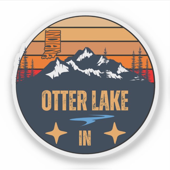 Otter Lake, Indiana Klistermärken (Framsida)